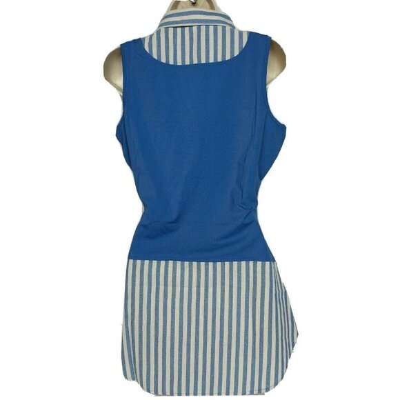 Kathleen Kirkwood Chambray Shirttail Top - Picture 2 of 5